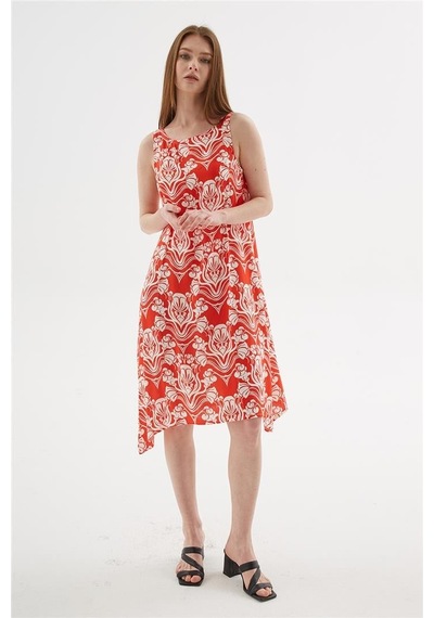Fashion Friends Kadın Kolsuz Elbise 25y0630k1 Kırmızı