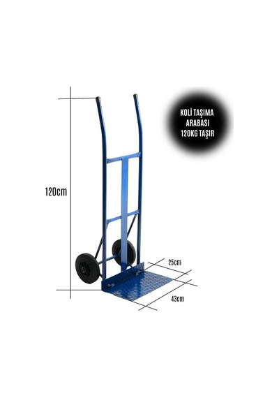 Koli Taşıma Arabası Katlanır Tablalı 120kg Taşıma Kapasiteli El Arabası Bant Marketim