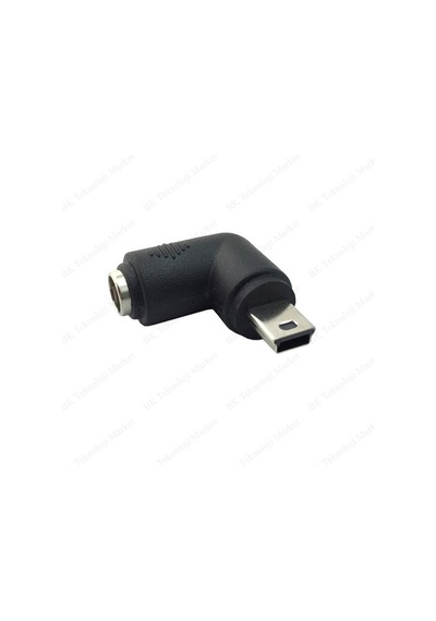 Dc Barrel Jack Mini Usb Erkek Konnektör Adaptörü 5.5Mm / 2.1Mm