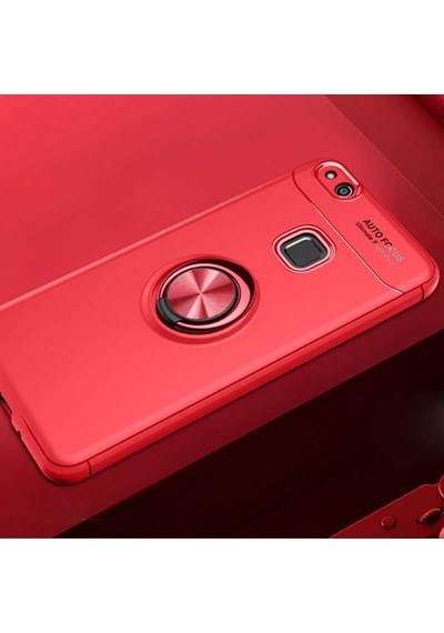 Huawei P10 Lite Kilif Yüzüklü Tam Korumali Silikon Kapak 418746490