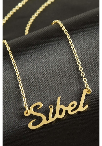 Sibel İsimli Kolye -sarı N162 altın