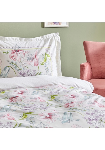 Karaca Home Melosa Pembe %100 Pamuk Tek Kişilik Nevresim Takımı