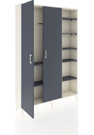 Arges Dolap 7 Raflı 2 Kapaklı Tek Askılı 132x30x195 Aytaşı-antrasit/antrasit Antrasıt/antrasıt Arges Dolap 7 Raflı 2 Kapaklı Tek Askılı 132x30x195 Aytaşı-antrasit/antrasit Antrasıt/antrasıt