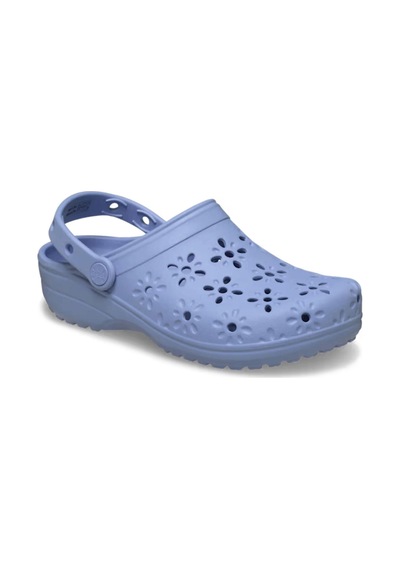 Crocs Classic Floral Cut Out Kadın Terlik Cro210927g01453 Mavi