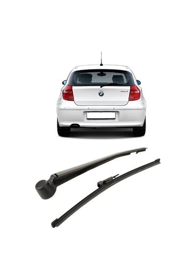 Bmw 1 Serisi E81 2002-2012 Uyumlu Arka Cam Silecek Kolu Ve Süpürgesi Takım 61627138507