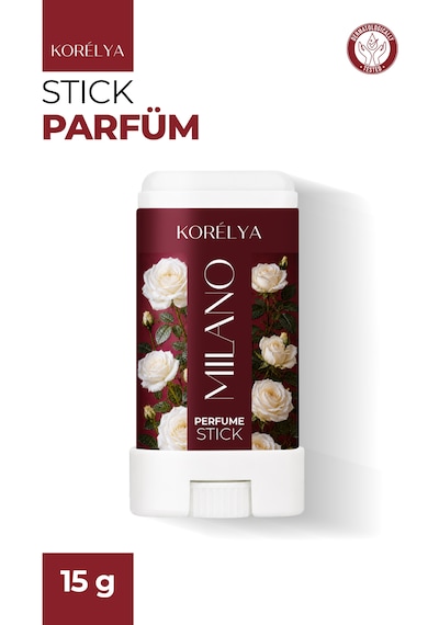 Stick Katı Parfüm Milano Beyaz Gül 15 G Çiçeksi Katı Parfüm