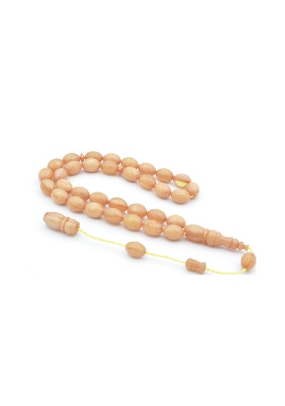 Murty99 Usta İşi Sistemli Beyzi Kesim Hareli Açık Sarı Katalin Tesbih