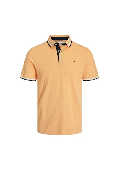 Jack & Jones Jack&jones Paulos Erkek Turuncu Klasik Yaka Polo Tişört 12136668-ICE Turuncu