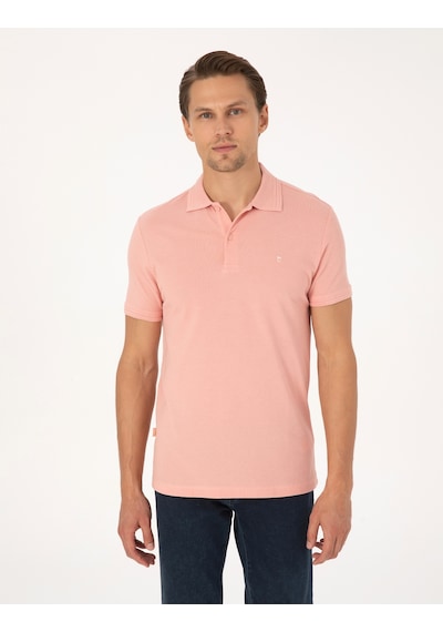 Pierre Cardin Erkek Gül Kurusu Tişört Basic 50325323-vr026 Gülkurusu