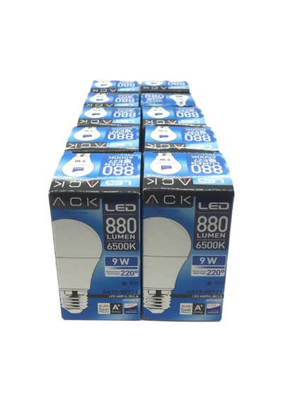 10 Adet 9w Led Ampul Beyaz Işık 6500k E27 Duylu - Avantaj Paket