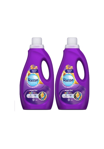 Rinso Sıvı Çamaşır Deterjanı Komple Bakım Serisi Argan Özü Renkliler Ve Siyahlar Için 1.5 L X2 Diğer