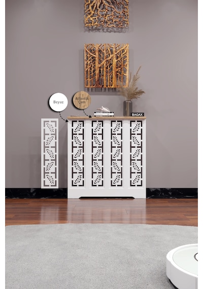 Dekoratif Petek Dolabı Kalorifer Peteği Kapatma Ünitesi Modern Tasarım İç Ölçü 76 Cm Dış Ölçü 80 Cm Petek 76 Beyaz Üstü Çam D10 Dekoratif Petek Dolabı Kalorifer Peteği Kapatma Ünitesi Modern Tasarım İç Ölçü 76 Cm Dış Ölçü 80 Cm Petek 76 Beyaz Üstü Çam D10