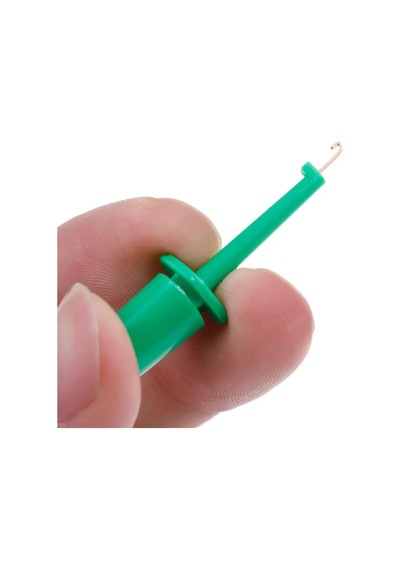 5 Adet Kanca Tip Test Ölçme Soketi Mini Lehimsiz Tutucu Yakalayıcı Klips Yaylı Konnektör Lojik Analizör Osiloskop
