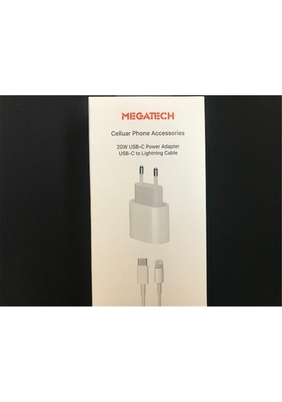 Megatech 20w Usb-c Power Adaptör+usb-c To Lightning Kablo