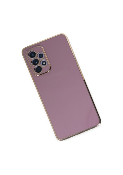 Samsung Galaxy  Uyumlu,  A52 Kılıf Volet Silikon - Mor