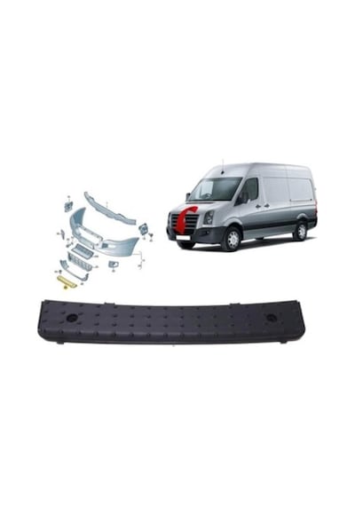 Vw Crafter 2006-2016 Ön Tampon Orta Basamak 2e0807396