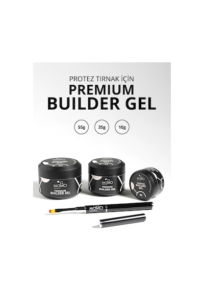 Momo Professional Premium Builder Gel Protez Tırnak Jeli No.03 Açık Bej 35 gr