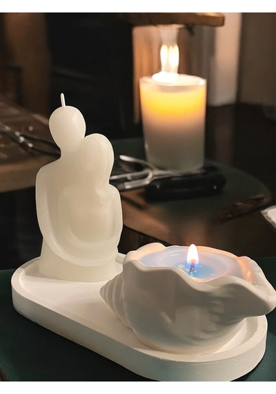 Bernami Mumluk Şamdanpinterest Sarılan Çift Mum Ve İstiridye Şeklinde Kalp Çakrası Güçlendirici Mum Mutlaka Açıklamayı Okuyunuz Diğer