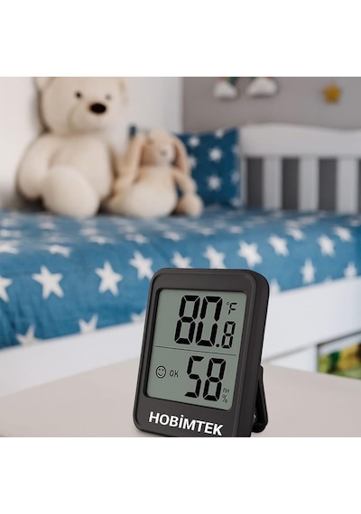 Ayrex Mc40 Dijital Termometre İç Mekan Oda Sıcaklık Nem Ölçer Led Monitör Higrometre Isı Ölçer Derece