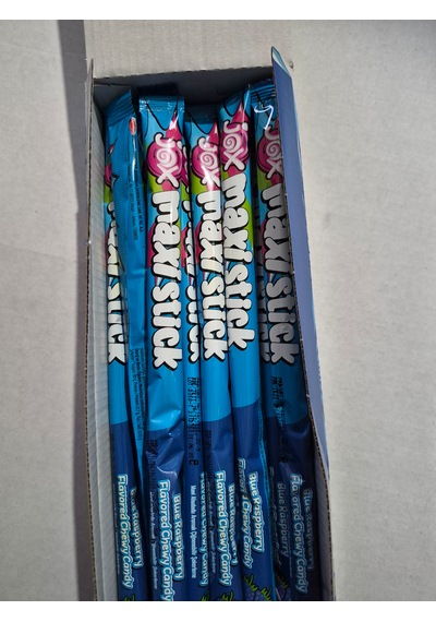Jox Maxi Stick Mavi Ahududu Aromalı Çiğnenebilir Şeker 24 Adet