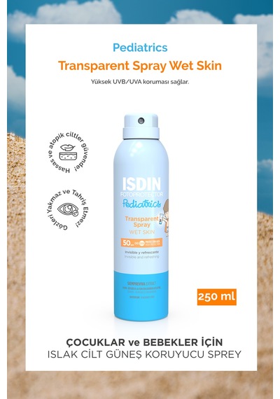 Isdin Fotoprotector Pediatrics Transparent Spray Wet Skin Spf 50 250 ML