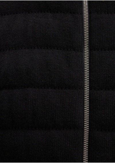 Mavi Fermuarlı Siyah Triko Hırka Slim Fit / Dar Kesim 070697-900 No Color