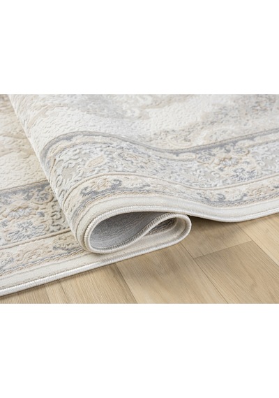 Mariesse Home Artes Serisi Bambu Dokulu Modern Sık Dokuma Makine Halısı Smart 12002 Gri