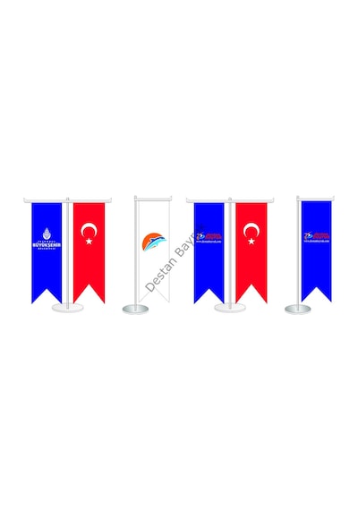 T Kırlangıç Masa Bayrağı Takımı