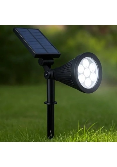 Güneş Enerjili 7w Led Bahçe Aydınlatma Lambası Açık Lacivert