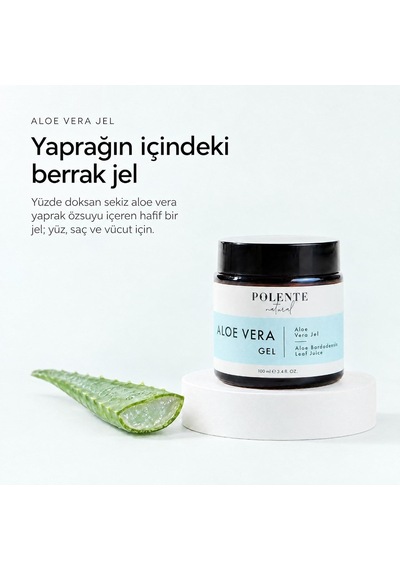 Polente Natural Aloe Vera Jel, Yüz Ve Vücut İçin, 100 Ml Diğer