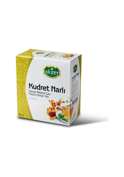 Akzer Kudret Narlı Karışık Bitki Süzen Poşet Çay 60 x 1.5 G