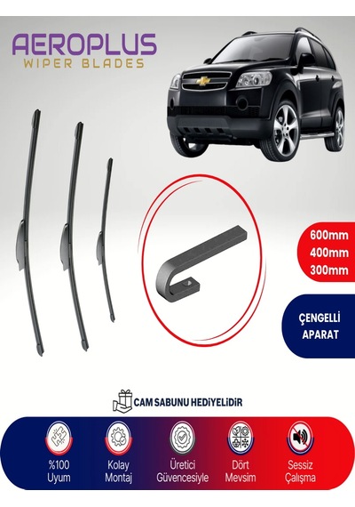 Aeroplus Chevrolet Captiva Ön Arka Muz Silecek Takımı 2006-2011