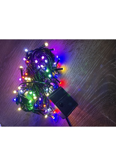 10m 100 Led Damla Uçlu Rgb Işık Siyah Kablo Mz-17-2