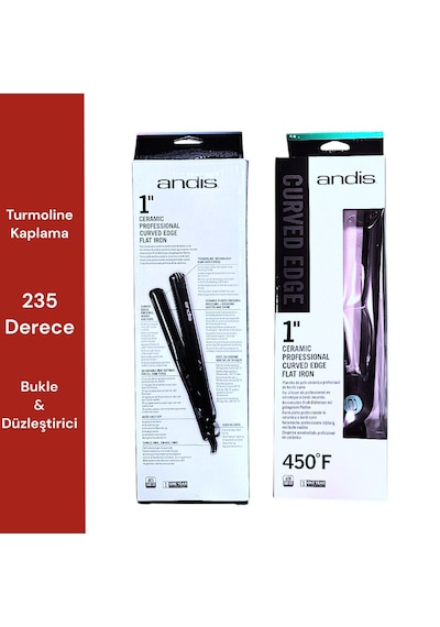 Andis Curved Saç Düzleştiricisi ve Bukle Maşası