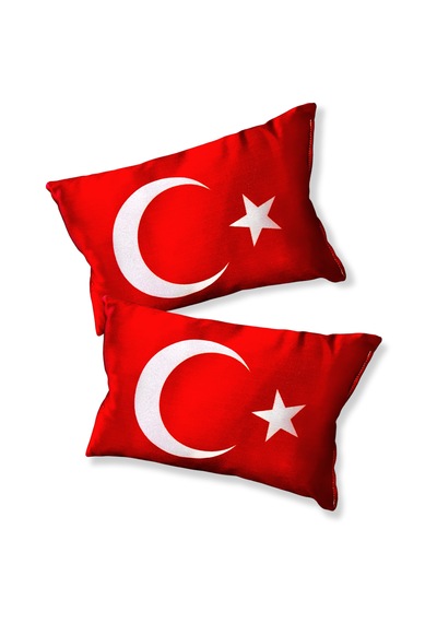 Türk Bayrak'lı Boyun Yastığı & Emniyet Kemer Kılıf Seti