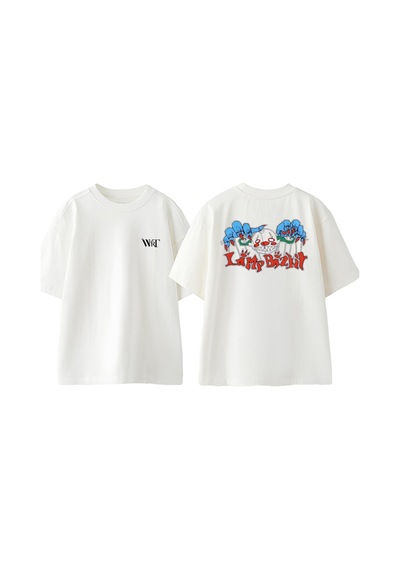 Thewert Limp Bizkit 8 Tasarım Sırt Baskılı Pamuk Beyaz Oversize T-shirt