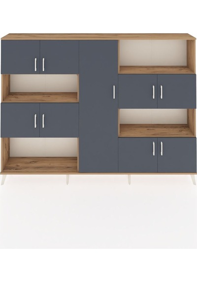 Arges Dolap 10 Raflı 9 Kapaklı 220x30x163 Çam-antrasit/çam Antrasıt/atlas Çam - Atlas Çam Arges Dolap 10 Raflı 9 Kapaklı 220x30x163 Çam-antrasit/çam Antrasıt/atlas Çam - Atlas Çam