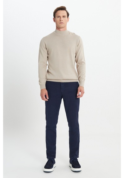 AC&Co / Altınyıldız Classics Erkek Bej Yünlü Sıcak Tutan Standart Fit Normal Kesim Yarım Balıkçı Yaka Triko Kazak Bej AC&Co / Altınyıldız Classics Erkek Bej Yünlü Sıcak Tutan Standart Fit Normal Kesim Yarım Balıkçı Yaka Triko Kazak Bej