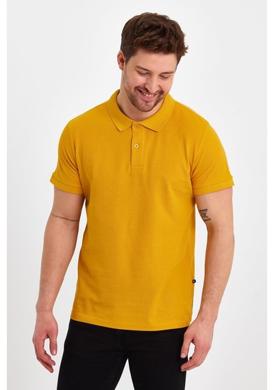 Nemonti Premium Penye Polo Yaka T-shırt Sun Flower
