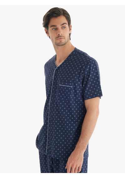 Erkek Pijama Takımı 40709 - Desenli Çok Renkli