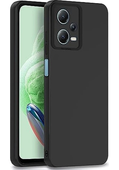 Xiaomi Redmi Note 12 Pro 5g Kılıf Nano İçi Kadife Silikon Siyah