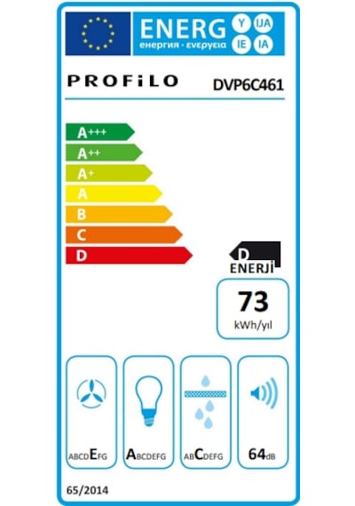 Profilo DVP6C461 Duvar Tipi Davlumbaz
