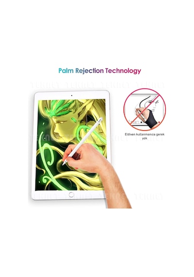 Apple Uyumlu iPad  Pro 12.9 4. Nesil 2020 Active Stylus Özel Yazı / Çizim Kalemi Palm Rejection Dokunmatik Kalem
