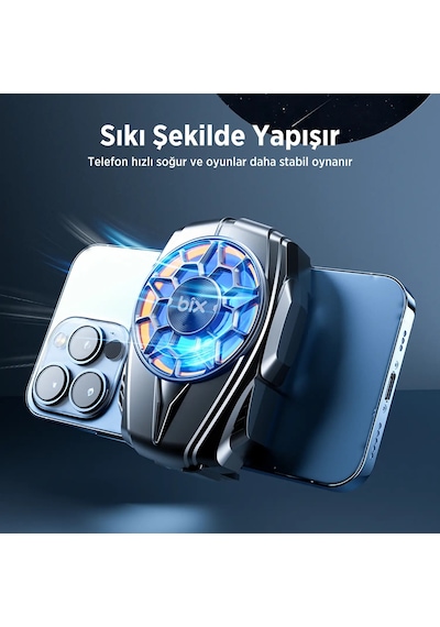Bix Bxcp04g Bataryalı Telefon Soğutucu Sessiz Güçlü Fan Soğutma Cihazı