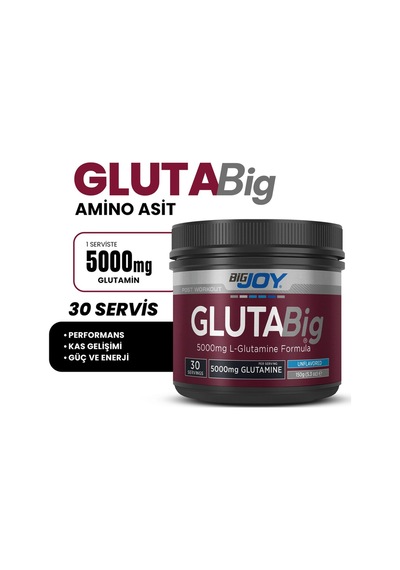 Glutabig Powder L-glutamin 150gr 30 Servis Glutamine Amino Asit Aromasız