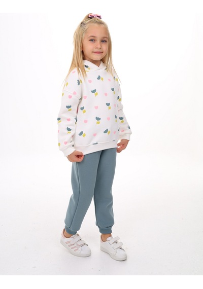Toontoy Kids Toontoy Kız Çocuk 2'li Takım Baskılı Kapüşonlu Sweatshirt & Beli Paçası Lastikli Jogger Eşofman Altı - Renk Bloklu & 3 İplik Şardonlu Mint Toontoy Kids Toontoy Kız Çocuk 2'li Takım Baskılı Kapüşonlu Sweatshirt & Beli Paçası Lastikli Jogger Eşofman Altı - Renk Bloklu & 3 İplik Şardonlu Mint
