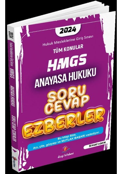 2024 Hmgs Anayasa Hukuku Soru Cevap Ezberler Dizgi Kitap