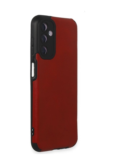 Uray Store Samsung Galaxy Uyumlu  M14 5g Kılıf Loop Deri Silikon - Kırmızı