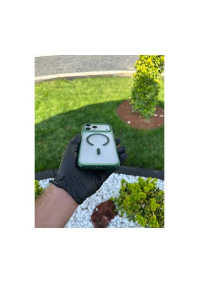 I Apple iPhone Uyumlu 17/18 Promax Yeşil Airbag Korumalı Kılıf Yeşil - 925149437 Yeşil