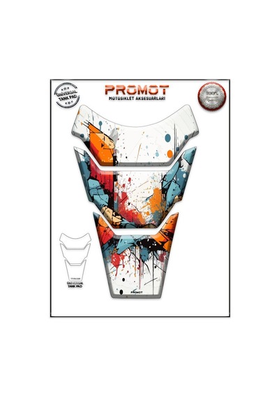 Universal Motosiklet Tank Pad 3d Sticker 0388 Diğer